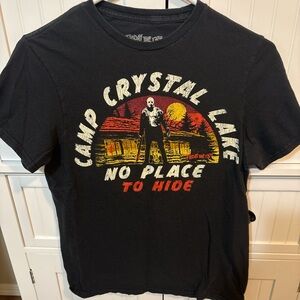 Hot Topic Black Camp Crystal Lake Tee